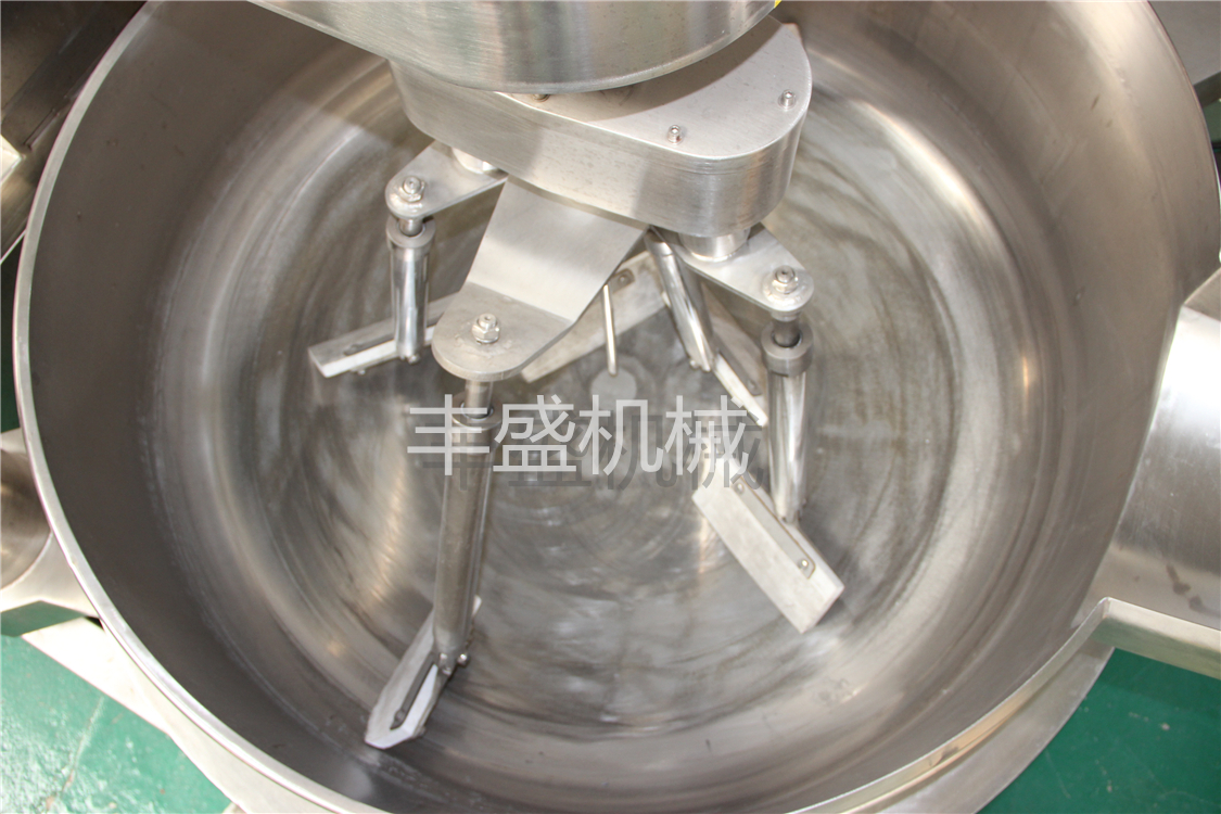 旋转刮边搅拌夹层锅 凉粉专用熬制锅  肉制品夹层锅