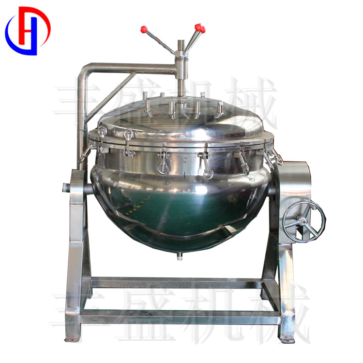 可倾式导热油夹层锅 大型粥铺专用熬粥设备