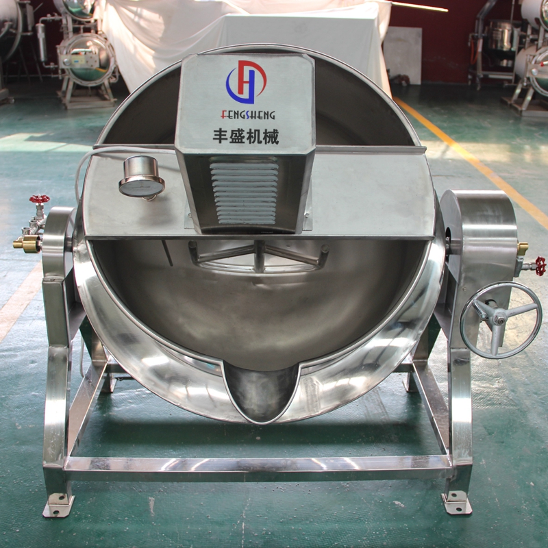 可倾式搅拌熬酱夹层锅