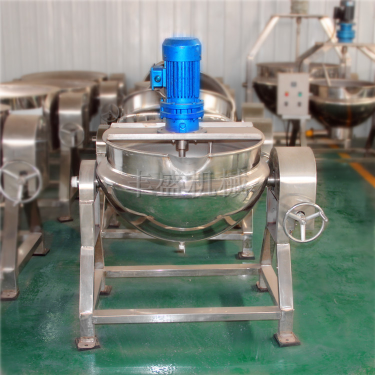 可倾式搅拌熬酱夹层锅
