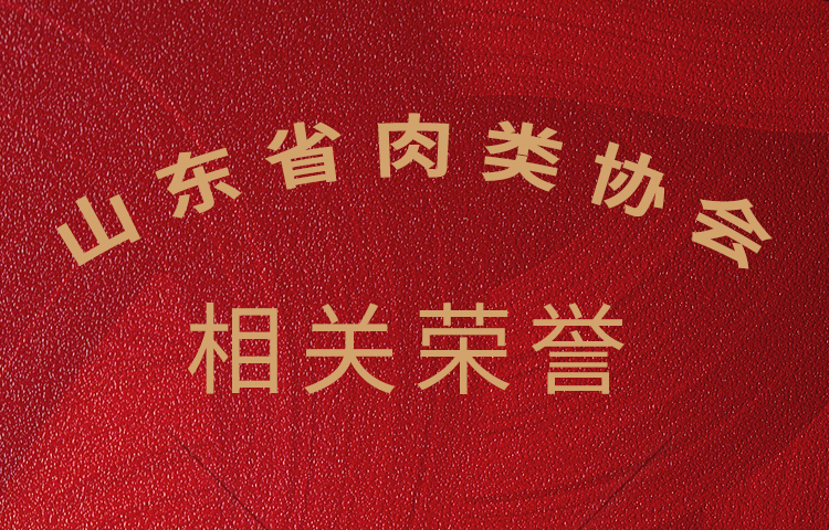 山东省肉类协会颁发相关产品荣誉